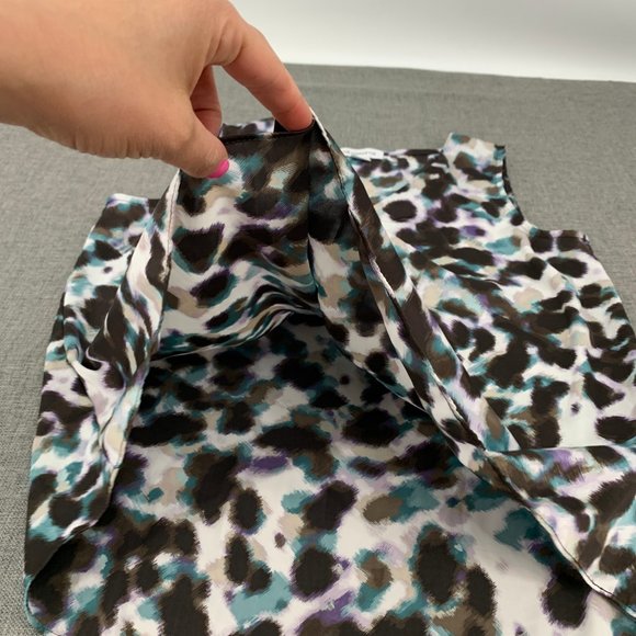 Liz Claiborne Multicolor Sleeveless blouse Medium Lightweight 100% Polyester - Picture 8 of 13